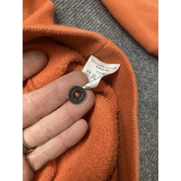 Eddie Bauer Hoodie Men’s Size Large Orange Long Sleeve Pullover - Picture 6 of 11